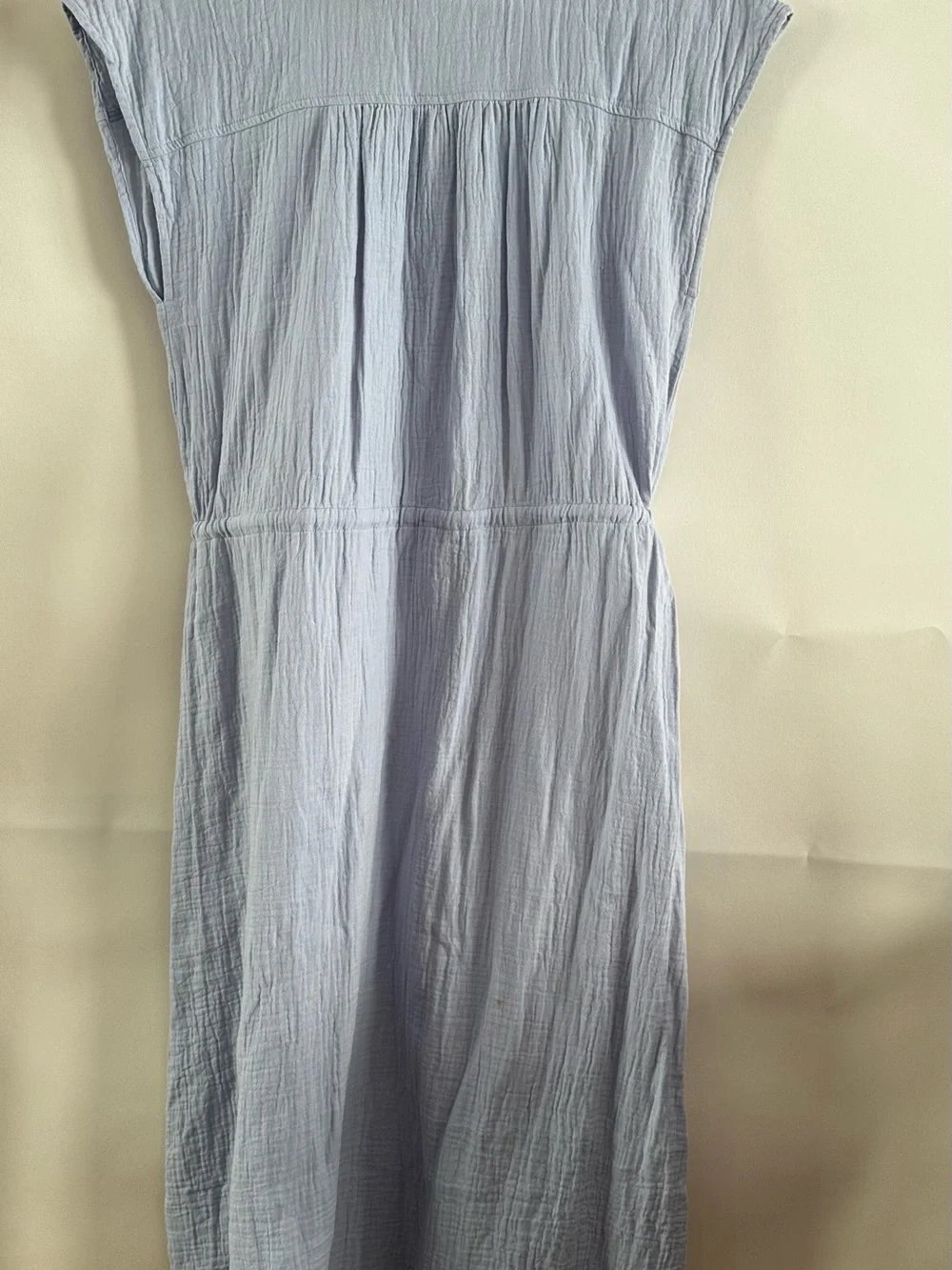 Pact Organic Cotton Costal Gauze Tie Waist Midi Dress - Picture 2 of 10